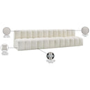  Manufacturer Color_Cream -- Arc 119" Cream Vegan Leather Upholstered 4 pc Modular Sectional IMAGE 12