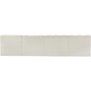Meridian Arc Cream Vegan Leather 4 pc Modular Sectional IMAGE 5