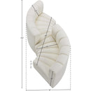  Manufacturer Color_Cream -- Arc 102" Cream Vegan Leather Upholstered 4 pc Modular Sectional IMAGE 11