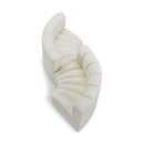  Manufacturer Color_Cream -- Arc 102" Cream Vegan Leather Upholstered 4 pc Modular Sectional IMAGE 1