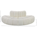  Manufacturer Color_Cream -- Arc 90" Cream Vegan Leather Upholstered 4 pc Modular Sectional IMAGE 11