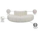  Manufacturer Color_Cream -- Arc 90" Cream Vegan Leather Upholstered 4 pc Modular Sectional IMAGE 12