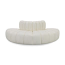  Manufacturer Color_Cream -- Arc 90" Cream Vegan Leather Upholstered 4 pc Modular Sectional IMAGE 1
