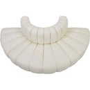  Manufacturer Color_Cream -- Arc 90" Cream Vegan Leather Upholstered 4 pc Modular Sectional IMAGE 3