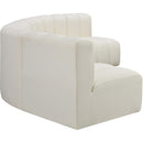  Manufacturer Color_Cream -- Arc 133" Cream Vegan Leather Upholstered 5 pc Modular Sectional IMAGE 5