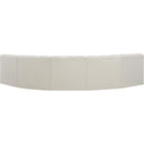  Manufacturer Color_Cream -- Arc 133" Cream Vegan Leather Upholstered 5 pc Modular Sectional IMAGE 6