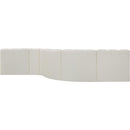  Manufacturer Color_Cream -- Arc 145" Cream Vegan Leather Upholstered 6 pc Modular Sectional IMAGE 5