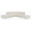  Manufacturer Color_Cream -- Arc 146" Cream Vegan Leather Upholstered 6 pc Modular Sectional IMAGE 11
