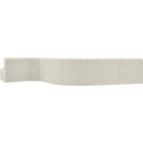  Manufacturer Color_Cream -- Arc 170" Cream Vegan Leather Upholstered 7 pc Modular Sectional IMAGE 7