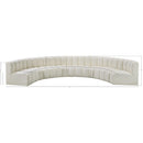  Manufacturer Color_Cream -- Arc 162" Cream Vegan Leather Upholstered 8 pc Modular Sectional IMAGE 11