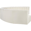  Manufacturer Color_Cream -- Arc 162" Cream Vegan Leather Upholstered 8 pc Modular Sectional IMAGE 5