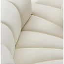 Meridian Arc Cream Vegan Leather 8 pc Modular Sectional IMAGE 9