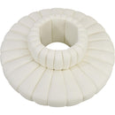 Meridian Arc Cream Vegan Leather 8 pc Modular Sectional IMAGE 3