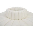 Meridian Arc Cream Vegan Leather 8 pc Modular Sectional IMAGE 4