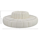 Manufacturer Color_Cream -- Arc 90" Cream Vegan Leather Upholstered 8 pc Modular Sectional IMAGE 7