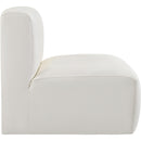  Manufacturer Color_Cream -- Arc Cream Vegan Leather Upholstered Modular Straight Chair IMAGE 5