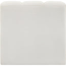 Meridian Arc Cream Vegan Leather Straight Chair IMAGE 6