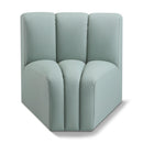 Meridian Arc Mint Green Vegan Leather Curved Corner IMAGE 1