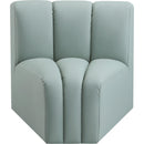 Meridian Arc Mint Green Vegan Leather Curved Corner IMAGE 3