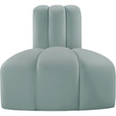  Manufacturer Color_Mint -- Arc Mint Vegan Leather Upholstered Modular Reverse Corner Chair IMAGE 4