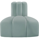 Meridian Arc Mint Green Vegan Leather Reverse Corner IMAGE 4