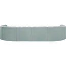  Manufacturer Color_Mint -- Arc 161" Mint Vegan Leather Upholstered 10 pc Modular Sectional IMAGE 6