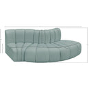  Manufacturer Color_Mint -- Arc 77" Mint Vegan Leather Upholstered 3 pc Modular Sectional IMAGE 10