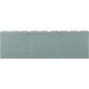  Manufacturer Color_Mint -- Arc 89.5" Mint Vegan Leather Upholstered 3 pc Modular Sectional IMAGE 6