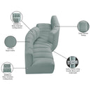  Manufacturer Color_Mint -- Arc 108" Mint Vegan Leather Upholstered 4 pc Modular Sectional IMAGE 11