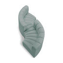  Manufacturer Color_Mint -- Arc 102" Mint Vegan Leather Upholstered 4 pc Modular Sectional IMAGE 1