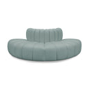 Meridian Arc Mint Green Vegan Leather 4 pc Modular Sectional IMAGE 1