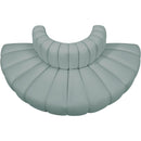  Manufacturer Color_Mint -- Arc 90" Mint Vegan Leather Upholstered 4 pc Modular Sectional IMAGE 3