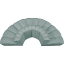  Manufacturer Color_Mint -- Arc 90" Mint Vegan Leather Upholstered 4 pc Modular Sectional IMAGE 4