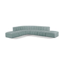  Manufacturer Color_Mint -- Arc 172" Mint Vegan Leather Upholstered 7 pc Modular Sectional IMAGE 1