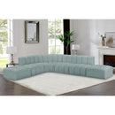  Manufacturer Color_Mint -- Arc 172" Mint Vegan Leather Upholstered 7 pc Modular Sectional IMAGE 2