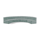  Manufacturer Color_Mint -- Arc 162" Mint Vegan Leather Upholstered 7 pc Modular Sectional IMAGE 1