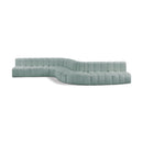  Manufacturer Color_Mint -- Arc 197" Mint Vegan Leather Upholstered 8 pc Modular Sectional IMAGE 1