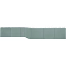  Manufacturer Color_Mint -- Arc 197" Mint Vegan Leather Upholstered 8 pc Modular Sectional IMAGE 8
