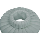 Manufacturer Color_Mint -- Arc 90" Mint Vegan Leather Upholstered 8 pc Modular Sectional IMAGE 5