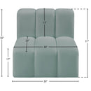  Manufacturer Color_Mint -- Arc Mint Vegan Leather Upholstered Modular Straight Chair IMAGE 11