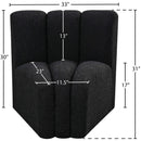  Manufacturer Color_Black -- Meridian Arc Stationary Fabric Chair IMAGE 7