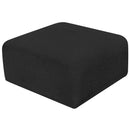  Manufacturer Color_Black -- Meridian Arc Fabric Ottoman IMAGE 3