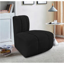  Manufacturer Color_Black -- Meridian Arc Stationary Fabric Chair IMAGE 2