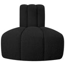  Manufacturer Color_Black -- Meridian Arc Stationary Fabric Chair IMAGE 4