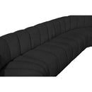  Manufacturer Color_Black -- Meridian Arc Stationary Fabric Sofa IMAGE 8
