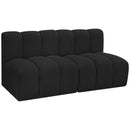  Manufacturer Color_Black -- Meridian Arc Stationary Fabric Sofa IMAGE 6