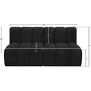 Manufacturer Color_Black -- Meridian Arc Stationary Fabric Sofa IMAGE 8