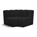  Manufacturer Color_Black -- Meridian Arc Stationary Fabric Sofa IMAGE 1