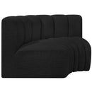  Manufacturer Color_Black -- Meridian Arc Stationary Fabric Sofa IMAGE 4