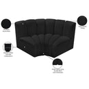  Manufacturer Color_Black -- Meridian Arc Stationary Fabric Sofa IMAGE 7